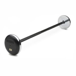 Chrome, Machined Steel w/Rubber End Plates, Fixed Barbells & EZ-Curl Bars