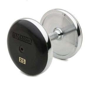 Forged Steel Chrome Fixed Dumbbells 5-100 lb, 5 lb inc