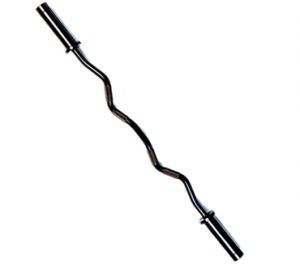 Commercial Olympic Curl Bar - Black Zinc