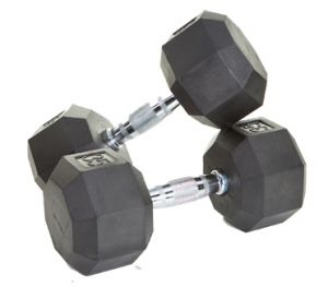 Solid Rubber Dumbbell