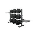 6 FOOT HORIZONTAL WEIGHT STORAGE/DIP/PLYO RACK